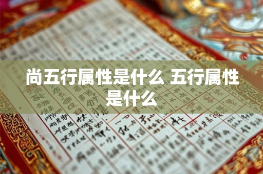 尚五行属性是什么 五行属性是什么 尚五行属性是什么 五行属性是什么