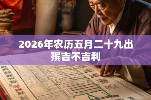 2026年农历五月二十九出殡吉不吉利