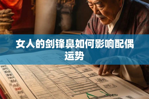 女人的剑锋鼻如何影响配偶运势