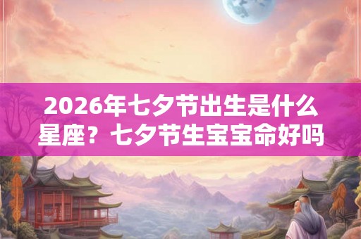 2026年七夕节出生是什么星座?七夕节生宝宝命好吗? 2026年七夕节出生是什么星座?七夕节生宝宝命好吗?