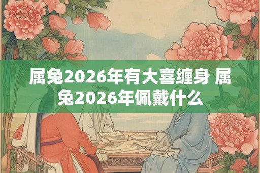 属兔2026年有大喜缠身 属兔2026年佩戴什么