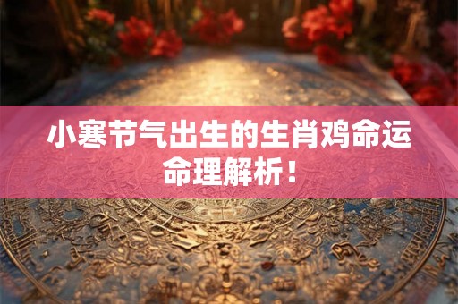 小寒节气出生的生肖鸡命运命理解析！