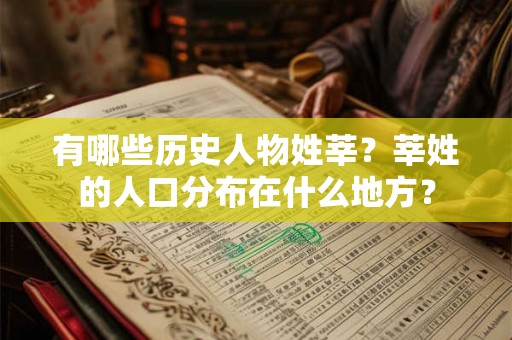 有哪些历史人物姓莘？莘姓的人口分布在什么地方？