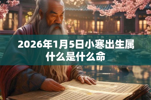 2026年1月5日小寒出生属什么是什么命