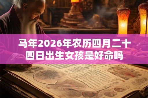 马年2026年农历四月二十四日出生女孩是好命吗