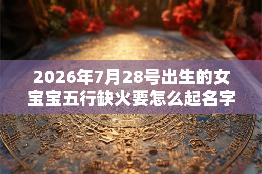 2026年7月28号出生的女宝宝五行缺火要怎么起名字