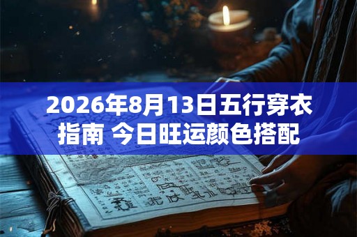 2026年8月13日五行穿衣指南 今日旺运颜色搭配