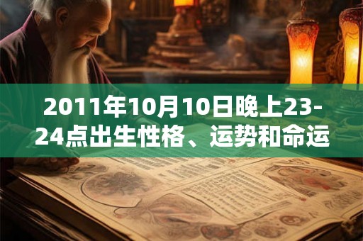 2011年10月10日晚上23-24点出生性格、运势和命运