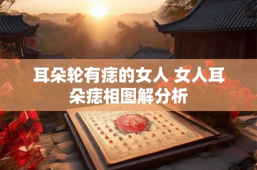 耳朵轮有痣的女人 女人耳朵痣相图解分析