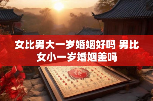 女比男大一岁婚姻好吗 男比女小一岁婚姻差吗