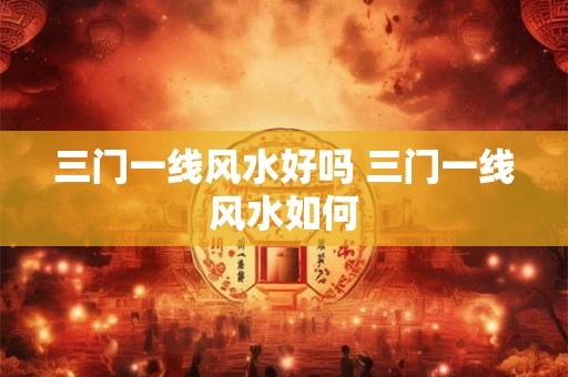 三门一线风水好吗 三门一线风水如何