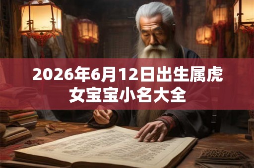 2026年6月12日出生属虎女宝宝小名大全