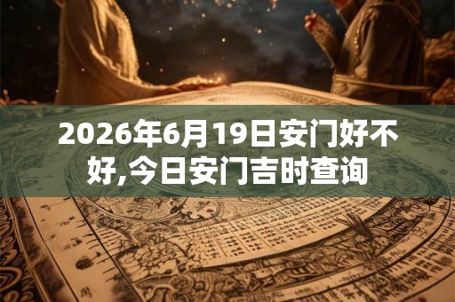 2026年6月19日安门好不好,今日安门吉时查询