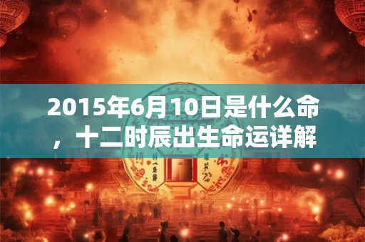 2015年6月10日是什么命，十二时辰出生命运详解
