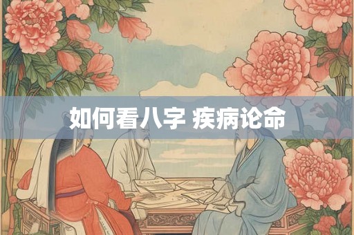 如何看八字 疾病论命