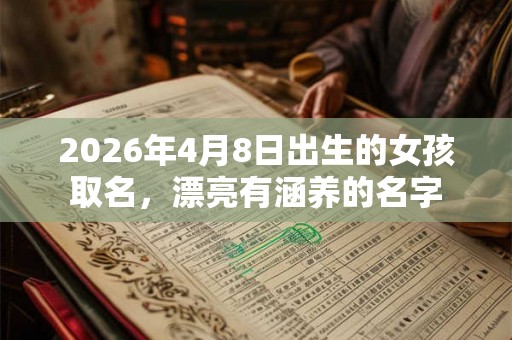 2026年4月8日出生的女孩取名，漂亮有涵养的名字
