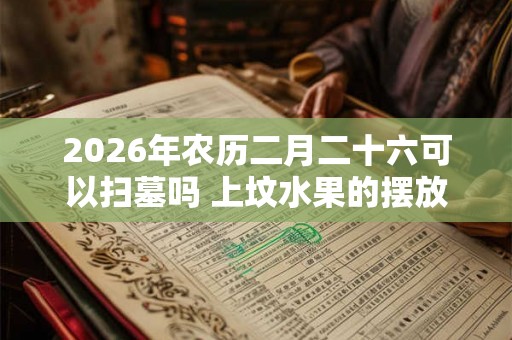 2026年农历二月二十六可以扫墓吗 上坟水果的摆放禁忌