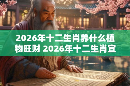 2026年十二生肖养什么植物旺财 2026年十二生肖宜养何种植物旺财
