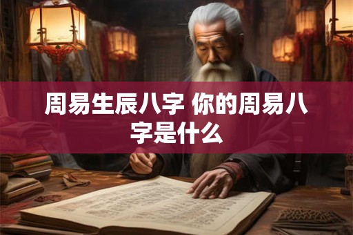 周易生辰八字 你的周易八字是什么