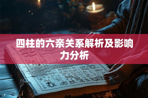 四柱的六亲关系解析及影响力分析
