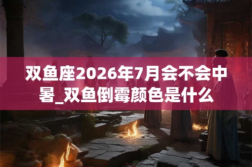 双鱼座2026年7月会不会中暑_双鱼倒霉颜色是什么 双鱼座2026年7月会不会中暑_双鱼倒霉颜色是什么