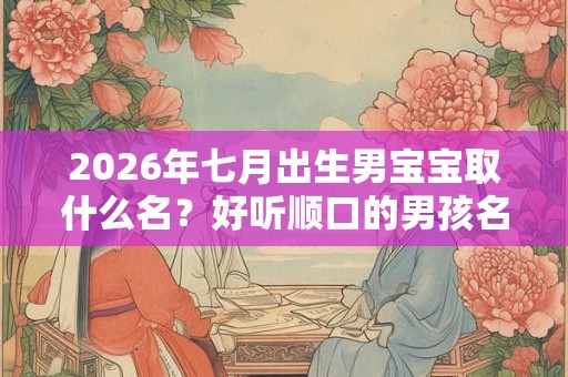 2026年七月出生男宝宝取什么名？好听顺口的男孩名字