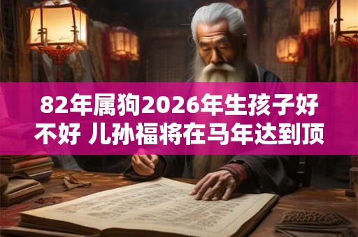 82年属狗2026年生孩子好不好 儿孙福将在马年达到顶峰