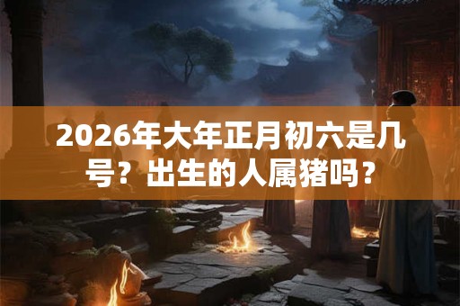 2026年大年正月初六是几号？出生的人属猪吗？
