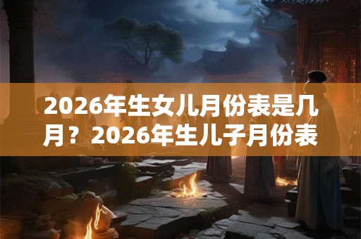 2026年生女儿月份表是几月？2026年生儿子月份表是几月？