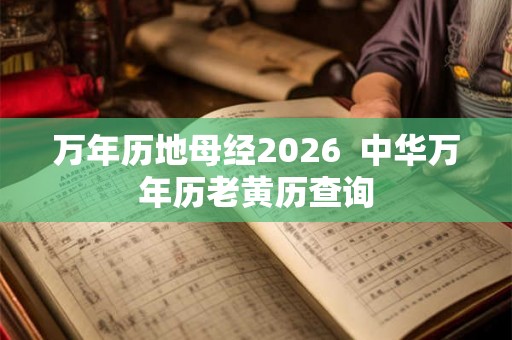 万年历地母经2026  中华万年历老黄历查询