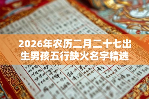 2026年农历二月二十七出生男孩五行缺火名字精选 2026年农历二月二十七出生男孩五行缺火名字精选