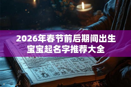 2026年春节前后期间出生宝宝起名字推荐大全