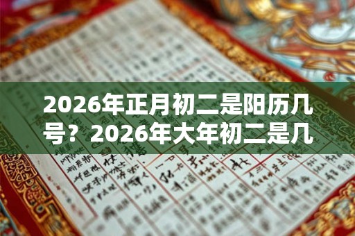 2026年正月初二是阳历几号？2026年大年初二是几月几日？