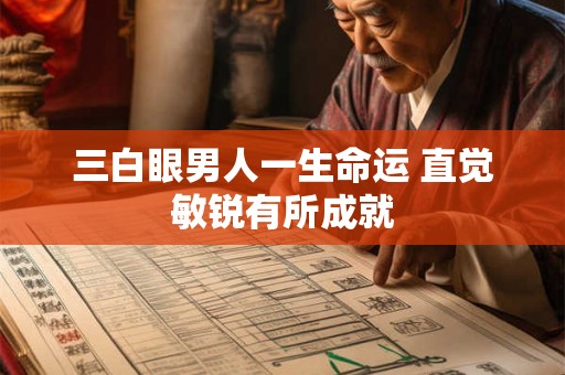 三白眼男人一生命运 直觉敏锐有所成就