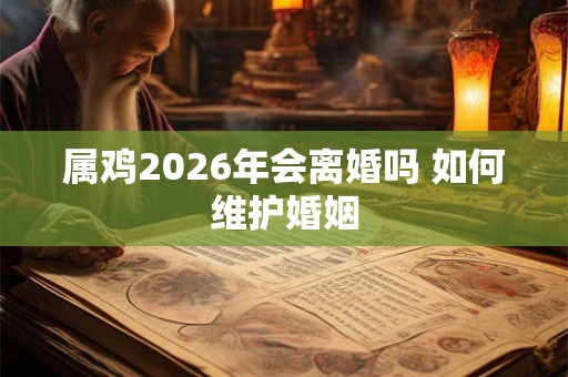 属鸡2026年会离婚吗 如何维护婚姻