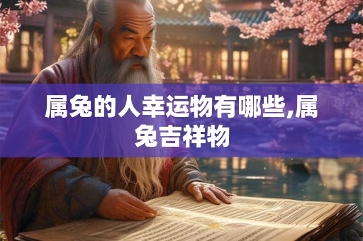 属兔的人幸运物有哪些,属兔吉祥物 属兔的人幸运物有哪些,属兔吉祥物