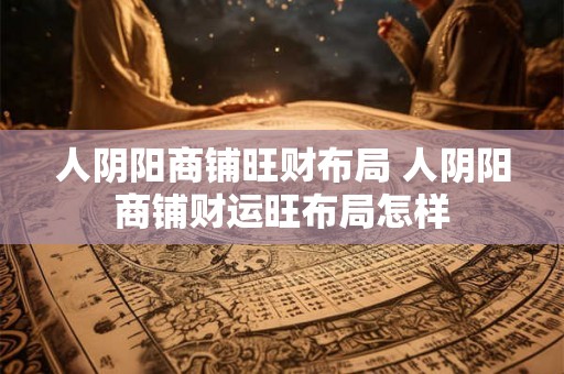 人阴阳商铺旺财布局 人阴阳商铺财运旺布局怎样