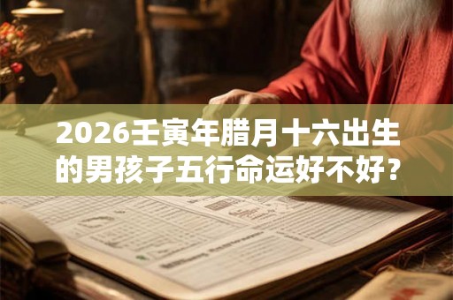 2026壬寅年腊月十六出生的男孩子五行命运好不好？