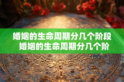 婚姻的生命周期分几个阶段  婚姻的生命周期分几个阶段