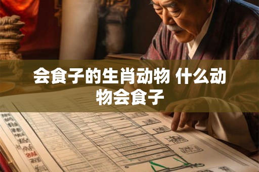会食子的生肖动物 什么动物会食子