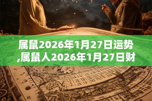 属鼠2026年1月27日运势,属鼠人2026年1月27日财运,生肖鼠2026年1月27日运势