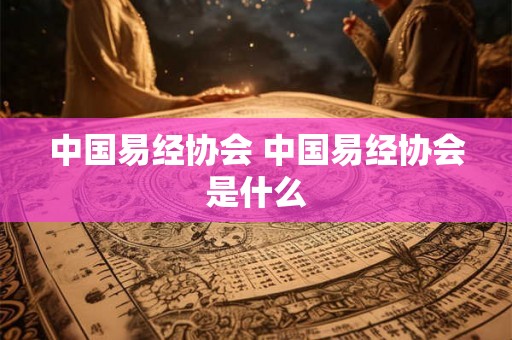 中国易经协会 中国易经协会是什么