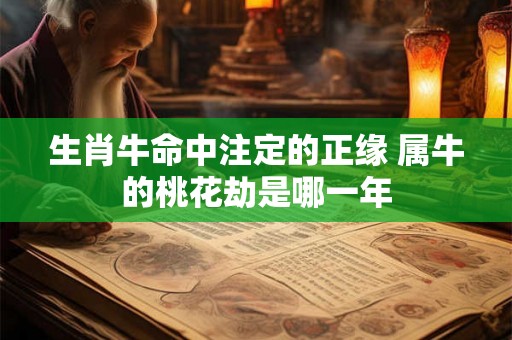 生肖牛命中注定的正缘 属牛的桃花劫是哪一年