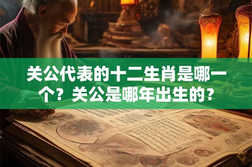 关公代表的十二生肖是哪一个？关公是哪年出生的？