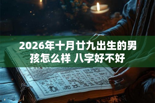 2026年十月廿九出生的男孩怎么样 八字好不好