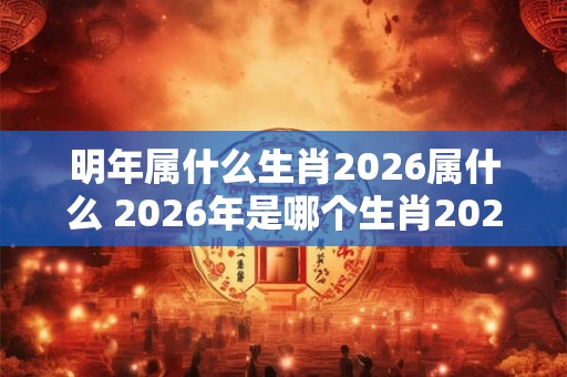 明年属什么生肖2026属什么 2026年是哪个生肖2026年是什么生肖