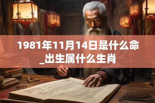 1981年11月14日是什么命_出生属什么生肖