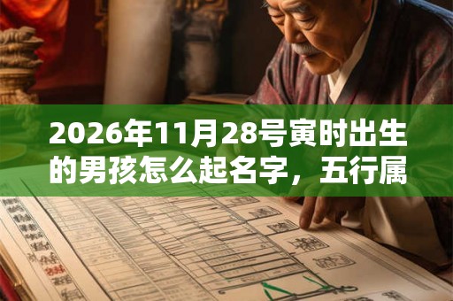 2026年11月28号寅时出生的男孩怎么起名字，五行属什么