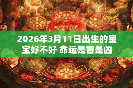 2026年3月11日出生的宝宝好不好 命运是吉是凶