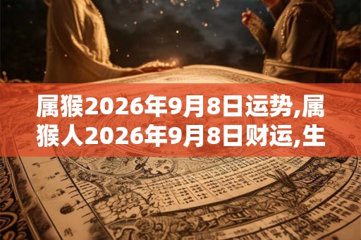 属猴2026年9月8日运势,属猴人2026年9月8日财运,生肖猴2026年9月8日运势 属猴2026年9月8日运势,属猴人2026年9月8日财运,生肖猴2026年9月8日运势
